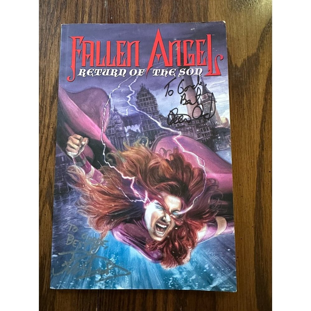 Fallen Angel Return‎ Of The Son Signed David/Woodward Hand Drawn Cover DAMAGED